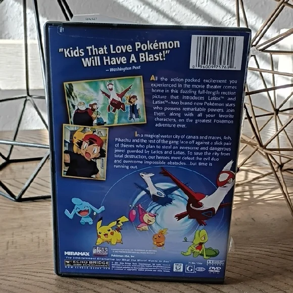 2011 Pokemon Heroes The Movie DVD - Picture 2 of 4